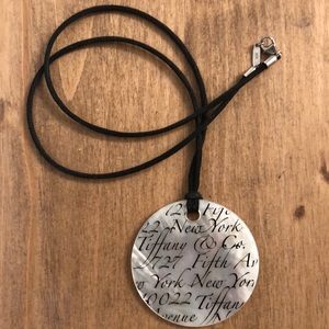 Tiffany and Co. Script Pendant Necklace